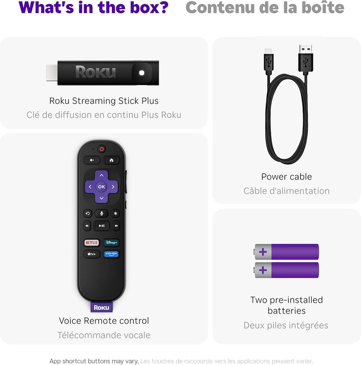 Roku | Streaming Stick Plus 4K Media Streamer with Remote | 3830CA