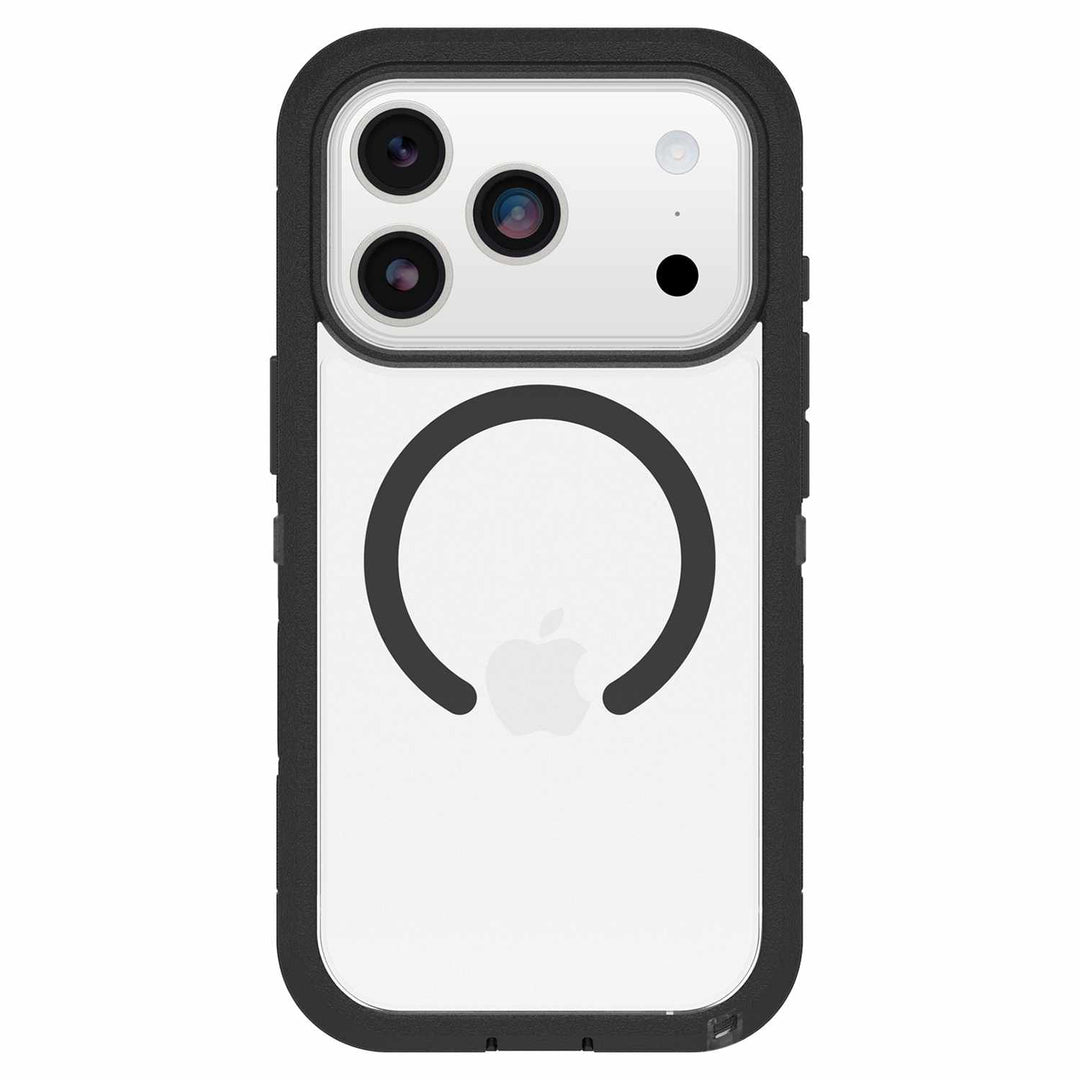 OtterBox | Defender Pro XT MagSafe Case w/Holster in Bulk Packaging iPhone 17 Pro - Dark Side Black | 76-000102