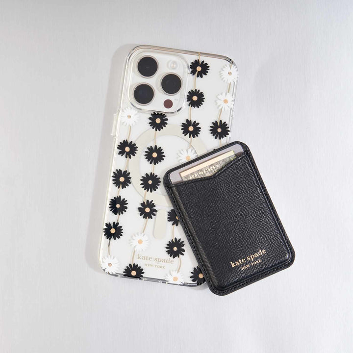 Kate Spade NY | Magnetic Wallet Compatible w/MagSafe - Black | 123-0491