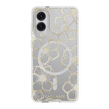 Case-Mate | Floral Gems Case w/Magnets Samsung Galaxy S25 Edge - Gold | CM056856