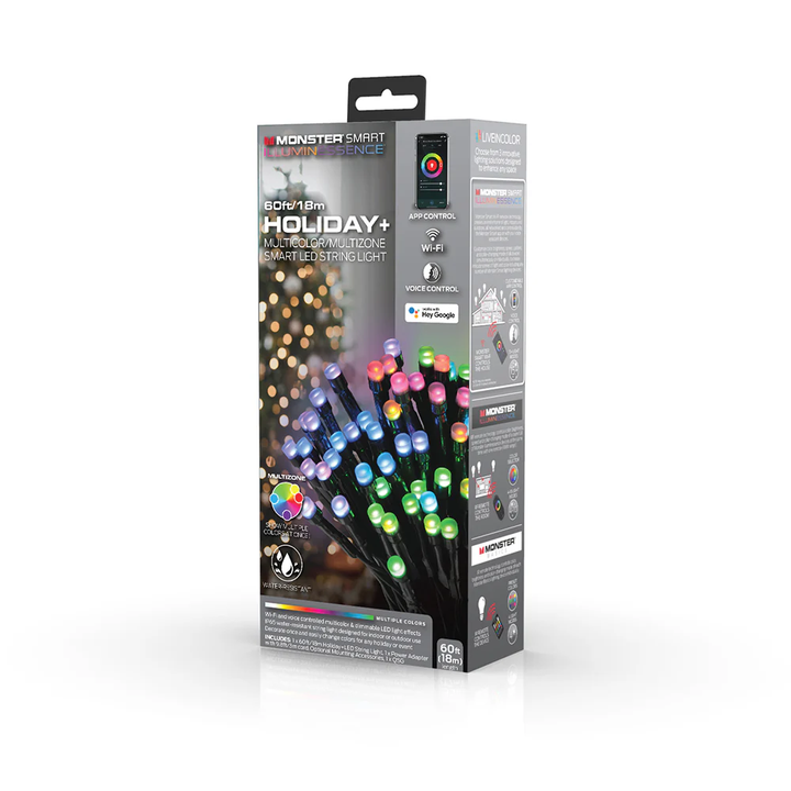 Monster | Illuminessence Holiday+ LED Light 60ft / 18m | MLB71064CAN