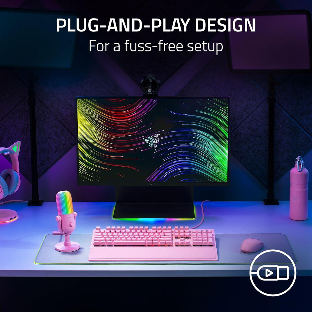 Razer | Seiren V3 Chroma RGB USB Microphone Stream & Game Reactive Lighting - Quartz Pink| RZ19-05060300-R3U1
