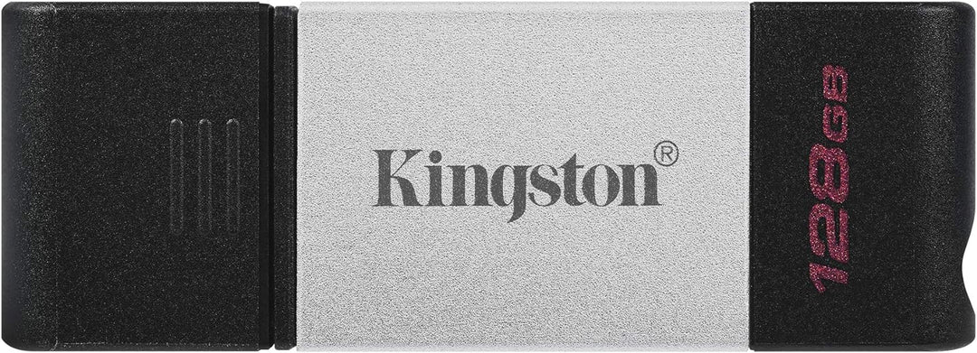 Kingston | DataTraveler 80 128GB USB Type-C Flash Drive (DT80/128GB), Metal | DT80/128GBCR
