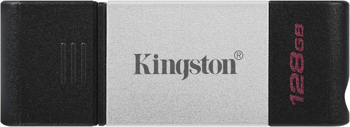 Kingston | DataTraveler 80 128GB USB Type-C Flash Drive (DT80/128GB), Metal | DT80/128GBCR
