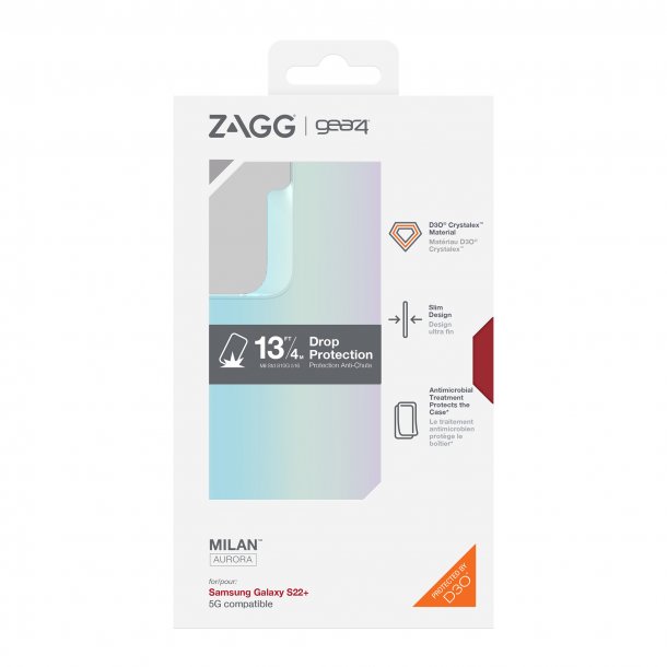 ZAGG GEAR4 | D3O Case Aurora Galaxy S22+ Case 5G - Milan | 15-09715