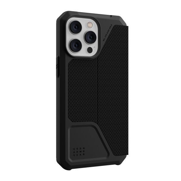 UAG | Metropolis Folio Case iPhone 14 Pro Max - Kevlar Black | 15-10196