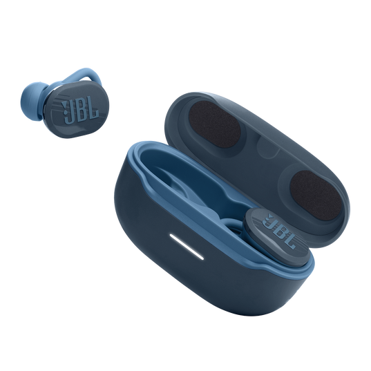 JBL | Endurance Race In-Ear Sound Isolating Truly Wireless Headphones - Blue | JBLENDURACEBLUAM | PROMO ENDS JAN 3 | REG PRICE $99.99