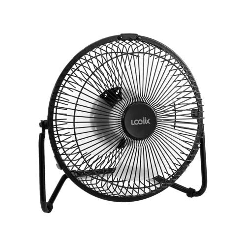 //// LOGiiX | USB Retro Fan 6 inch - Black Small LGX-10672 | PROMO ENDS NED | REG. PRICE $19.99