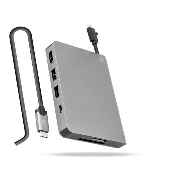LOGiiX | USB C - Multi-Port Hub - Graphite Grey | LGX-13101