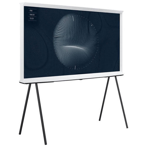 Samsung | The Serif 43" 4K UHD HDR QLED Tizen Smart TV - 2022 - Cloud White | QN43LS01BAFXZC
