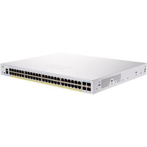 Cisco | 48-port Business 250 Series Smart Switch GE, PoE, 4x10G SFP+ | CBS250-48P-4X-NA