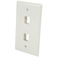 Startech | Dual Outlet Universal Wall Plate | Plate2wh