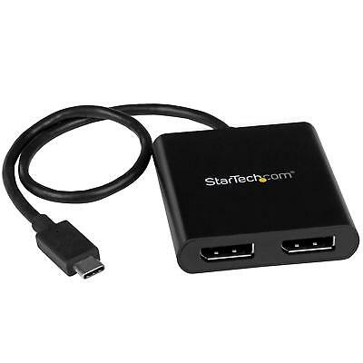 Startech | USB-C (M) - 2x Displayport 1.2 (F) Monitor Adapter | MSTCDP122DP