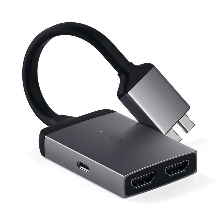 Satechi | Type-C Dual HDMI  Adapter - Space Grey | ST-TCDHAM