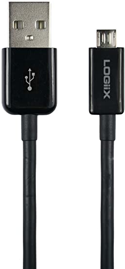 LOGiiX | Sync & Charge USB-A to Micro-USB - 1.5M 5FT - Black | LGX-12147