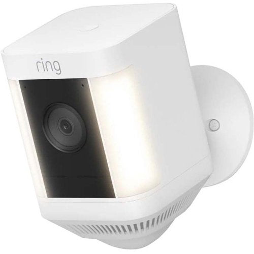 Ring | Spotlight Cam Plus, Battery Powered - White | B09K1CRGN3