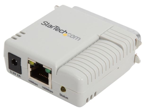Startech | Parallel Ethernet Network Print Server | PM1115P2