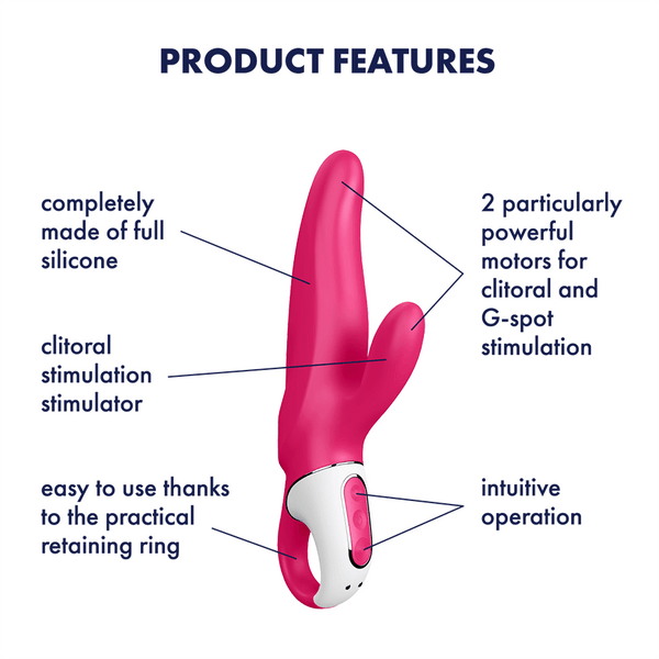 Sexual Wellness Satisfyer | Mr. Rabbit Pink Vibrator SF16471 TRINITI TECH Sexual Wellness Satisfyer | Mr. Rabbit Pink Vibrator SF16471 TRINITI TECH