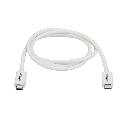 Startech | Thunderbolt 3 (20gbps) Cable - 1m - White | TBLT3MM1MW