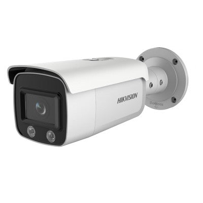 SO Hikvision | Pro Series ColorVu 4MP Outdoor IP Bullet Camera - White | DS-2CD2T47G1-L 4MM