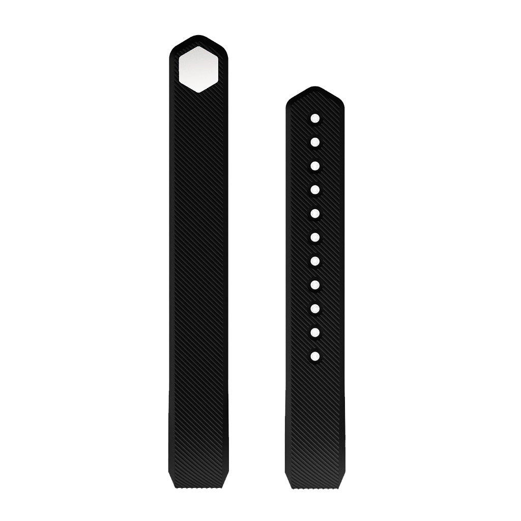 StrapsCo | Fitbit Alta - Silicone Band - Black - Large | 170-206mm fb.r3.1.l