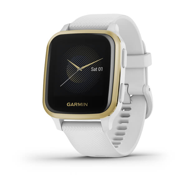 Garmin | Venu Sq GPS Smartwatch and Fitness Tracker with Incident Detection - White | 010-02427-01