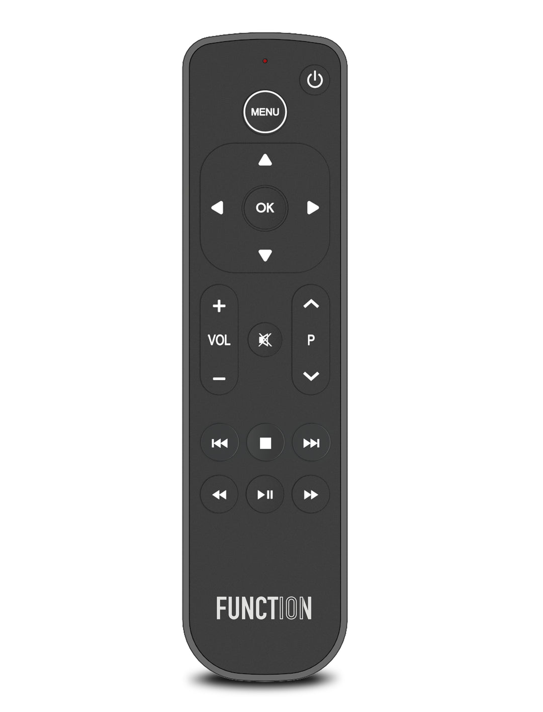 Function101b| Button Remote for Apple TV - Black | F101-ATVRM