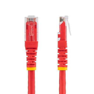 Startech | Cat6 Molded Ethernet Cable (650mhz 100w Poe Rj45 Utp) - 3 Ft - Red | C6PATCH3RD