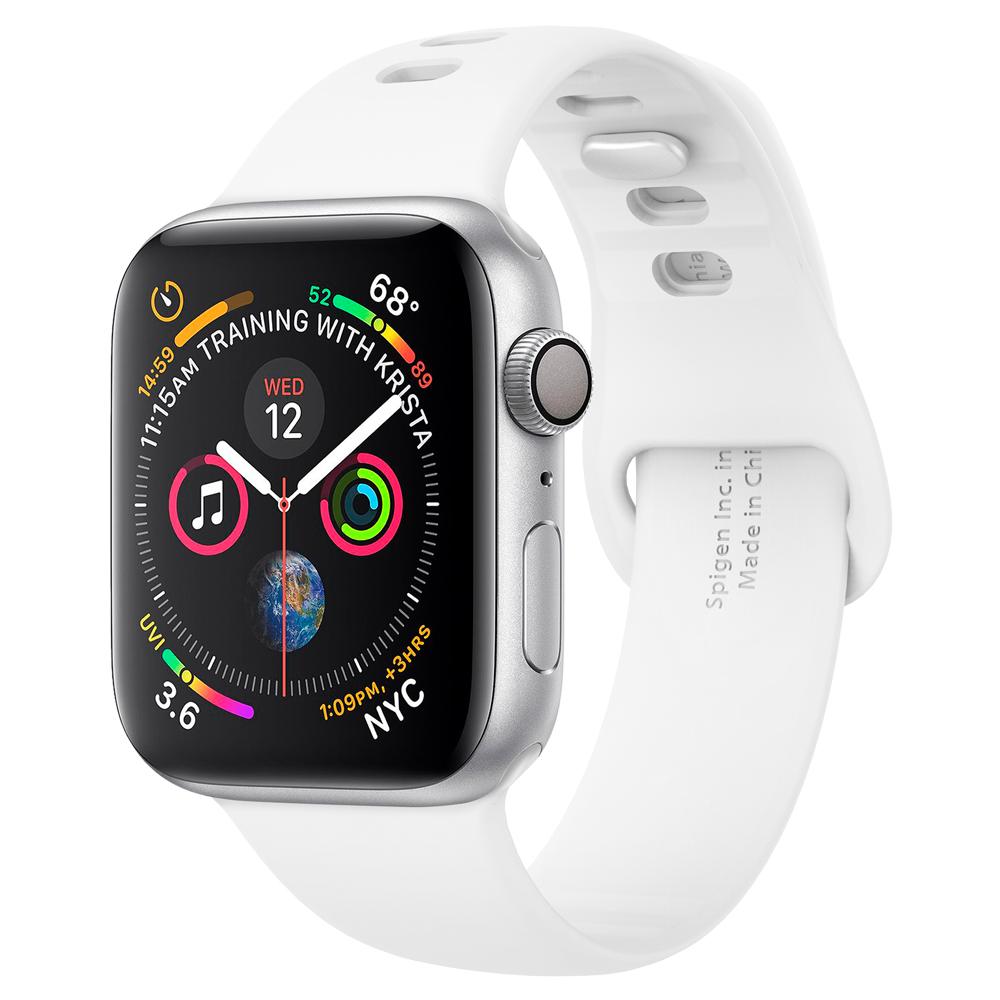 Spigen | Fit Strap for Apple Watch 42/44/45mm Series 1-8/SE/ULTRA Silicone - White | SGP062MP25402