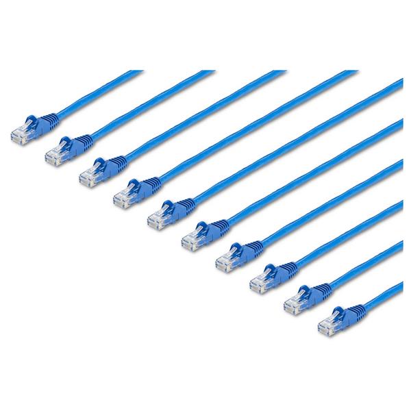 Startech | Cat6 Snagless Ethernet Cable *10 Pack* (650mhz 100w Poe Rj45 Utp) - 7 Ft - Blue | N6patch7bl10pk
