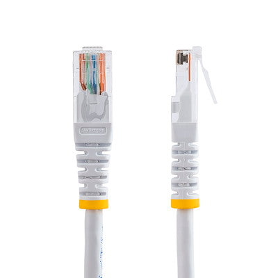 Startech | Cat5e Molded Patch Cable W/ Molded Rj45 Connectors 1ft/0.3cm - White | M45PATCH1WH