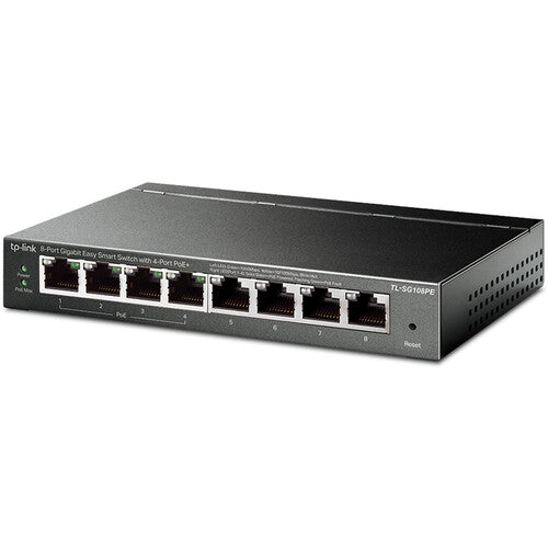 TP-Link | 8 Port Gigabit Desktop 4 Port POE Unmanaged Smart Switch | TL-SG108PE