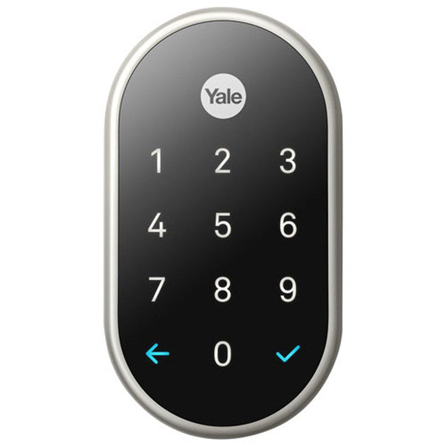 Google | Yale Lock Smart Home Lock Satin Nickel - Silver | 115-1977