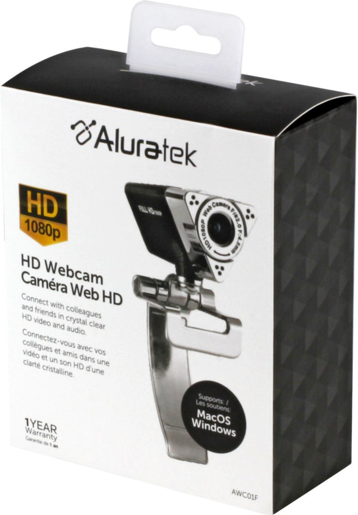 /// Aluratek |  Webcam FHD 1080P USB-A | AWC01F