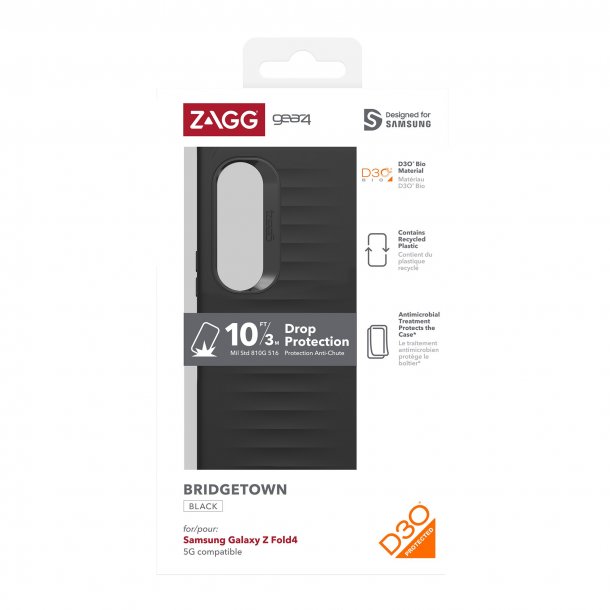 GEAR4 | D3O Bridgetown Case Samsung Galaxy Z Fold4 5G - Black | 15-10073