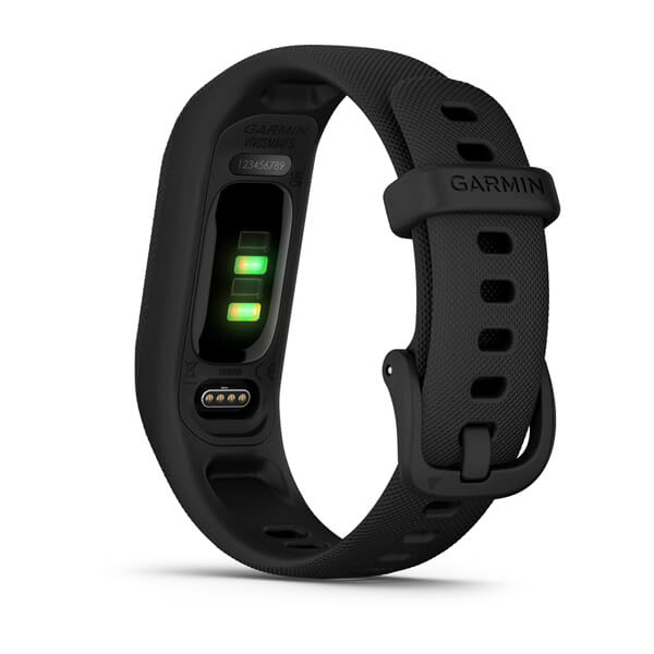 Garmin | Vivosmart 5 Fitness Tracker Black Case - Large Silicone Band - Black | 010-02645-04