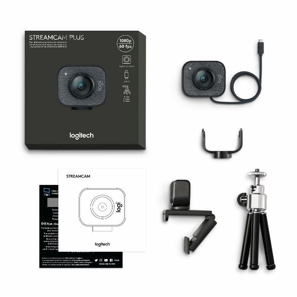 Logitech | StreamCam Plus HD/1080p 60FPS USB-C Webcam - Graphite