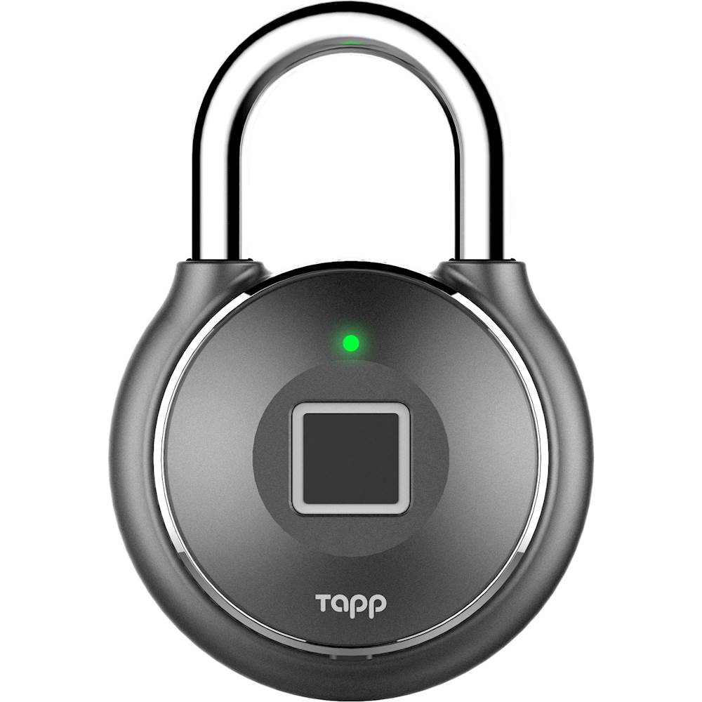 Tapplock One Smart Fingerprint Padlock Gunmetal IP67 TL104A