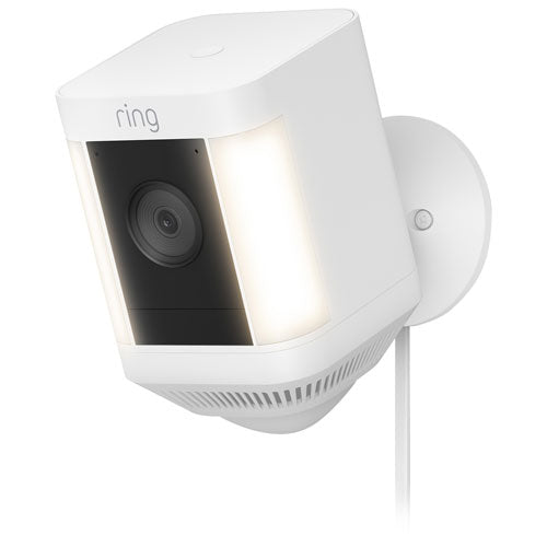 Ring | Spotlight Cam Plus Wired 1080p HD IP Camera - White |  B09K1KWLN8