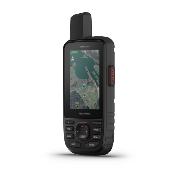 Garmin | GPSMAP Handheld Satellite Communicator Black/Orange 66i | 010-02088-01