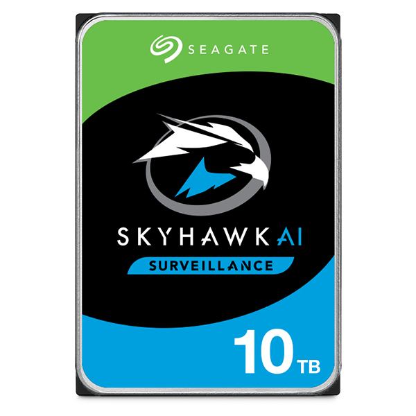 Seagate | Skyhawk AI 10TB SATA HDD, 3.5IN, 7200 RPM, 256MB CACHE, 6.0Gb/sec, 5YR |  ST10000VE001
