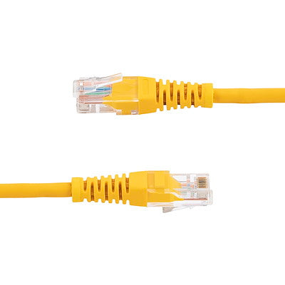 Startech | Cat5e Molded Patch Cable W/ Molded Rj45 Connectors - 1 Ft - Yellow | M45patch1yl