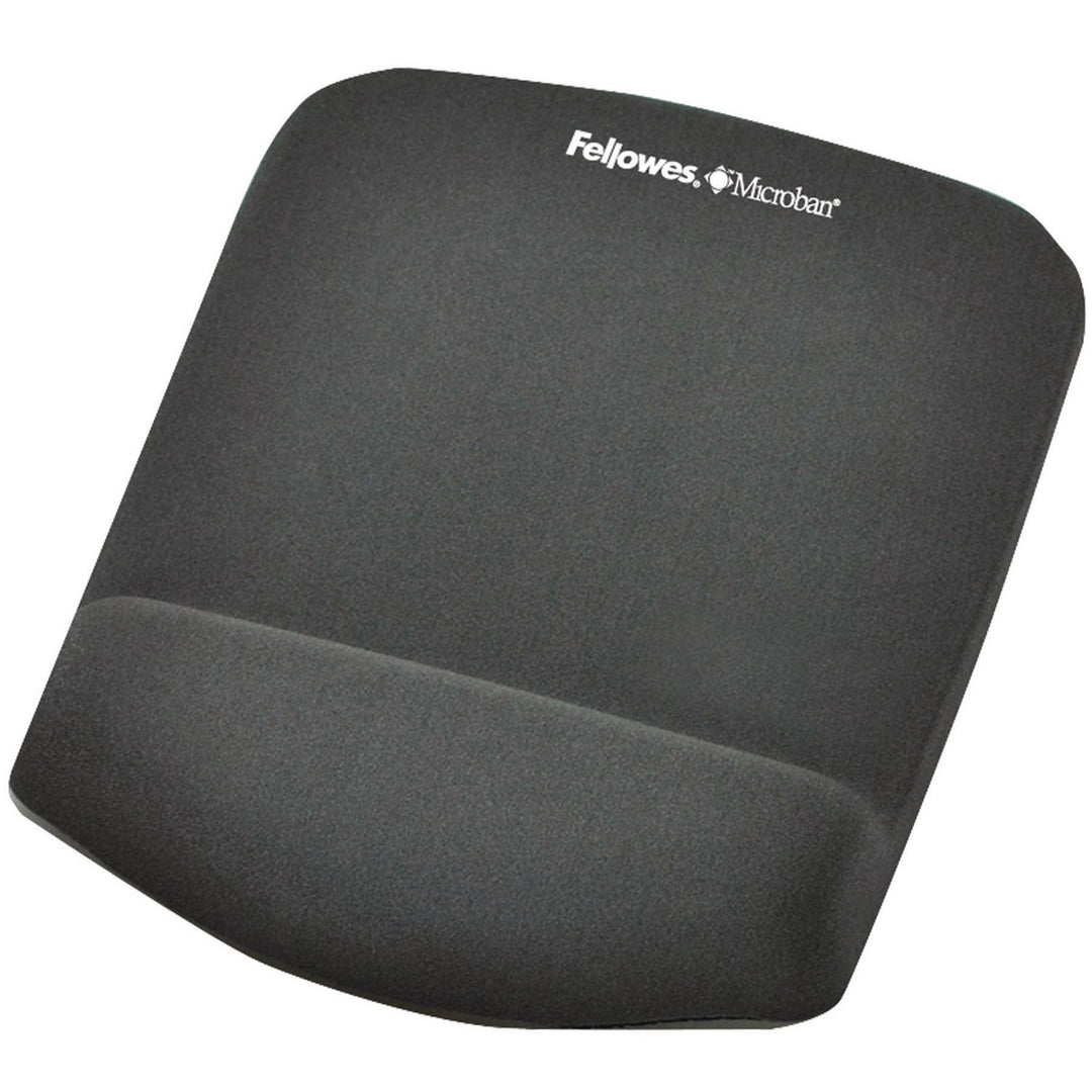 Fellowes | PLUSH TOUCH MOUSE PAD/WRIST REST WITH FOAM FUSION TECHNOLOGY - GRAPHITE 9252202