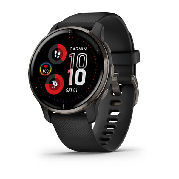 Garmin | Venu 2 Plus GPS Smartwatch and Fitness Tracker - Slate | 010-02496-01