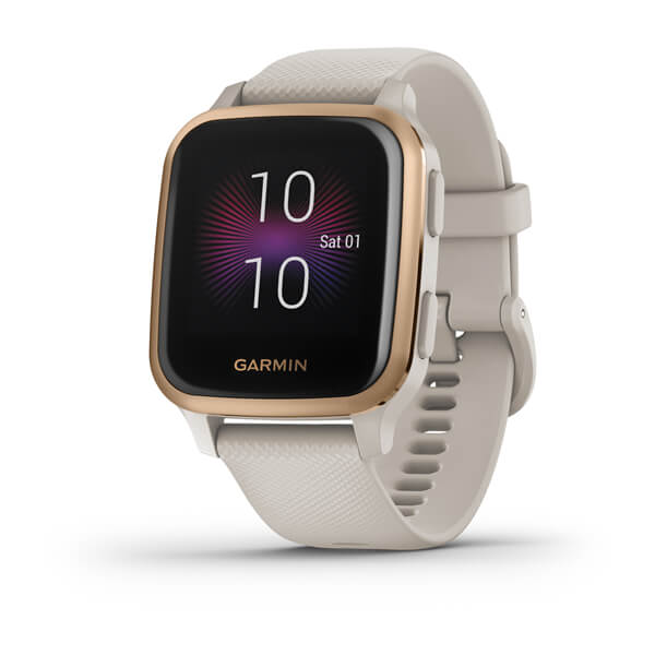 Garmin | Venu Sq GPS Music Smartwatch and Fitness Tracker with Incident Detection - Rose Gold | 010-02426-01