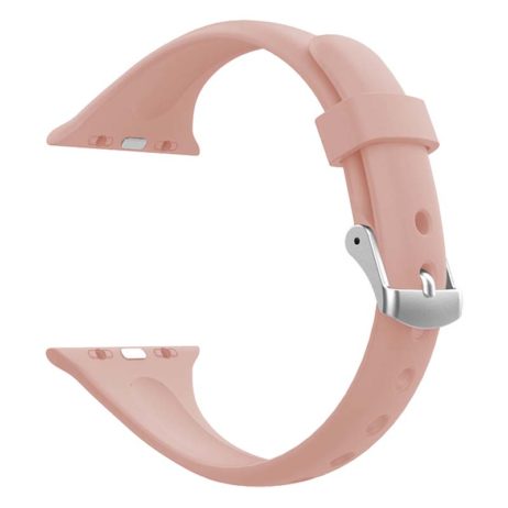 StrapsCo | Apple Watch 42/44mm - Silicone Rubber Strap - Pink | a.r15.13c.38.s