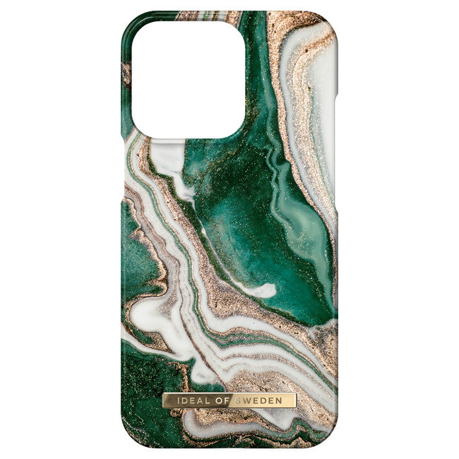 Ideal of Sweden | iPhone 14 Pro - Fashion Case - Golden Jade Marble | 120-6062