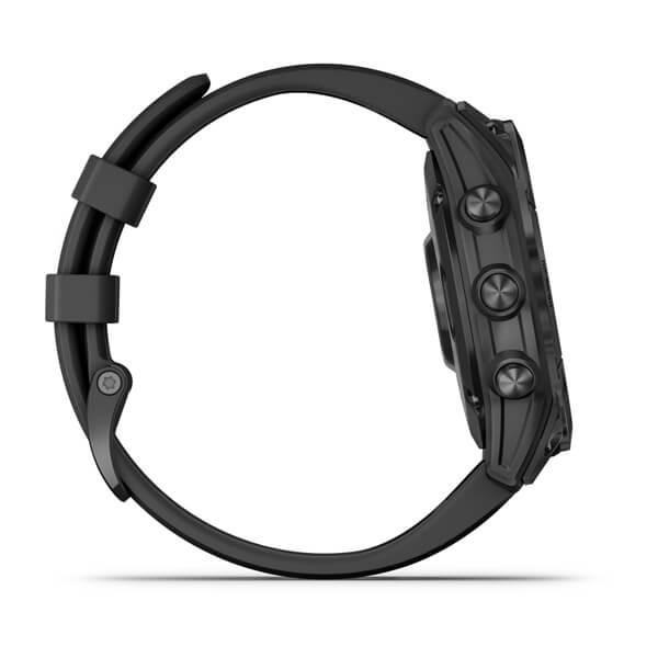 Garmin | Fenix 7 Smartwatch Slate Gray with Black Band (Large) - Solar Edition | 010-02540-10