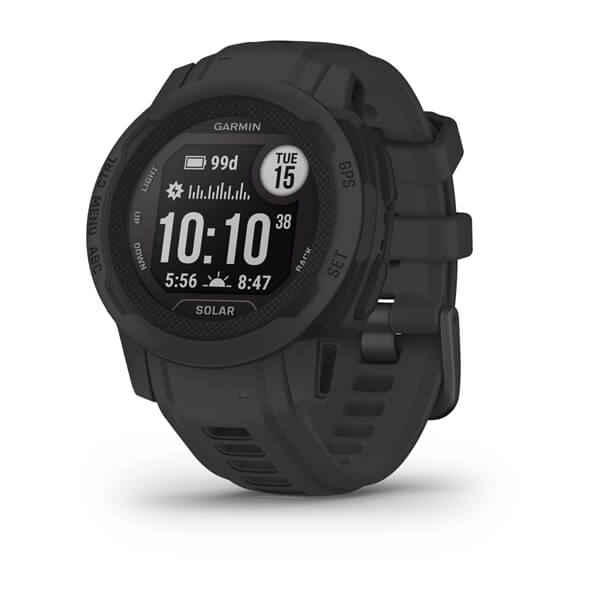 Garmin | Instinct 2S Solar Smartwatch and Fitness Tracker Graphite | 010-02564-10