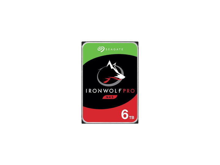 Seagate|  IronWolf Pro 6TB NAS Hard Drive 7200 RPM 256MB Cache CMR SATA 6.0Gb/s 3.5" Internal HDD ST6000NE000
